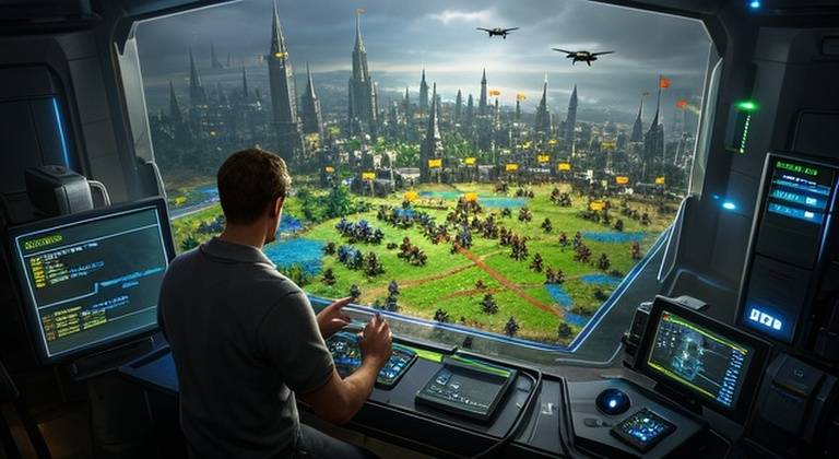 上帝视角游戏风格图