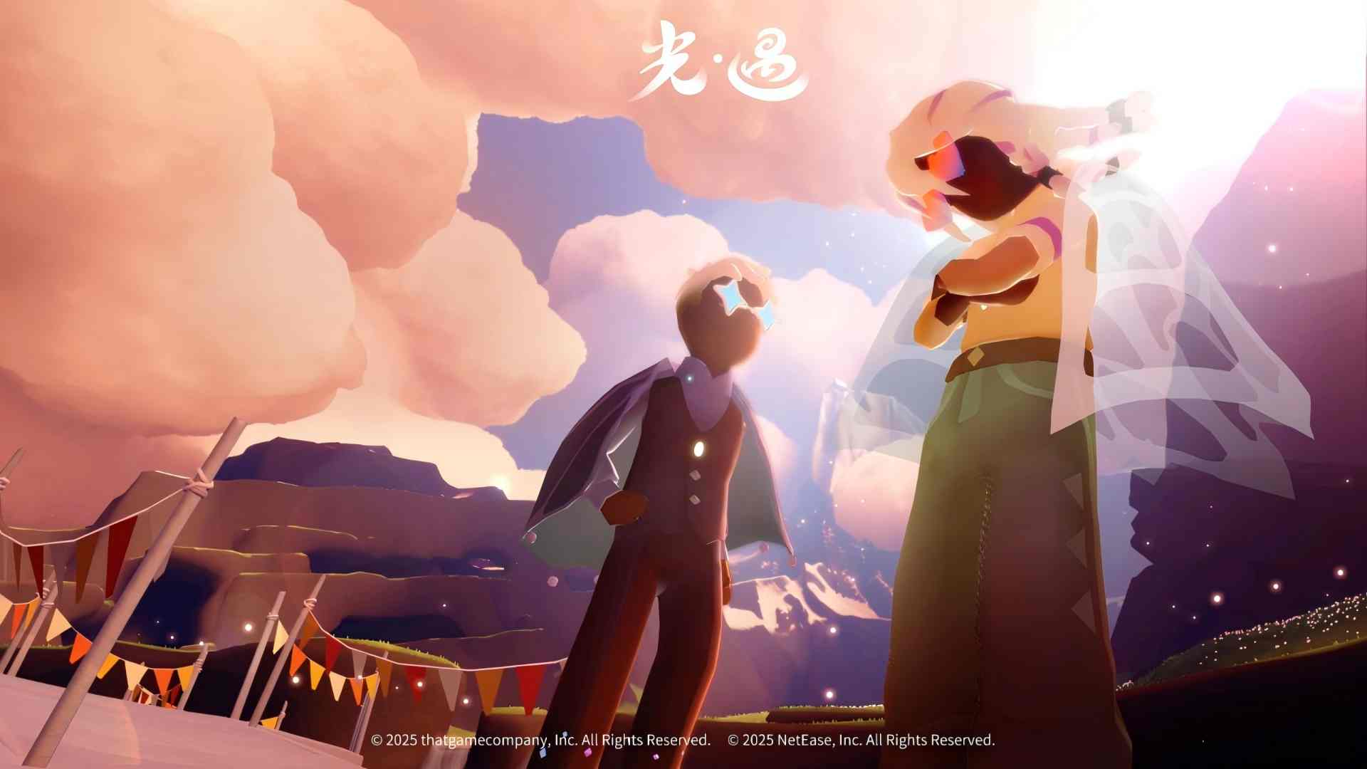 光·遇游戏宣传图，展示游戏战斗场景和角色