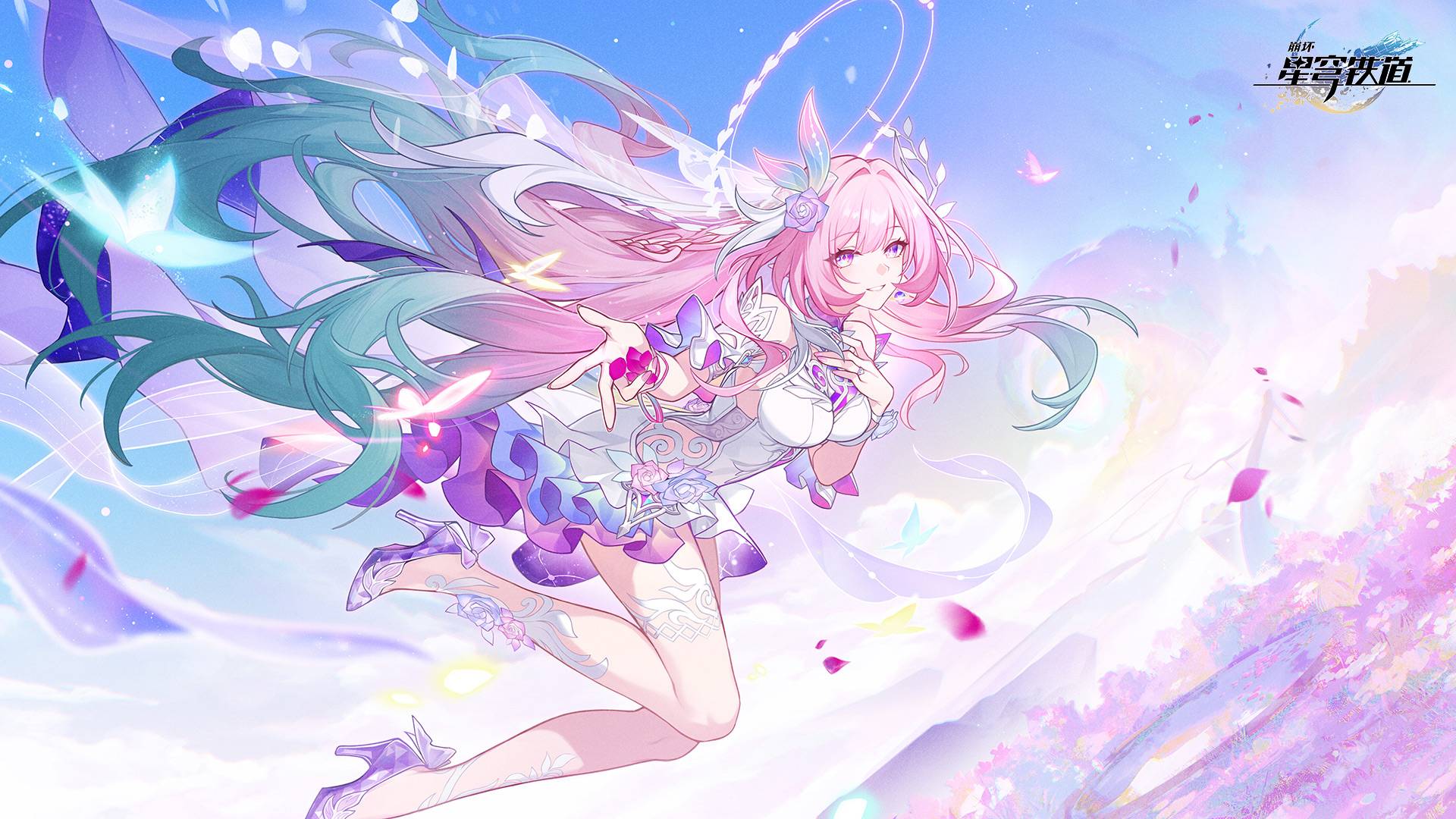 崩坏：星穹铁道游戏宣传图，展示游戏战斗场景和角色