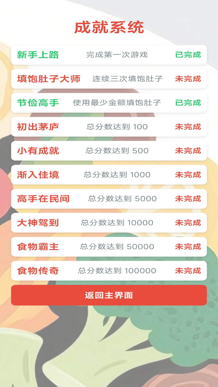 随机金额餐游戏截图