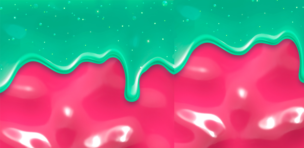 软泥模拟器游戏宣传图，展示游戏战斗场景和角色