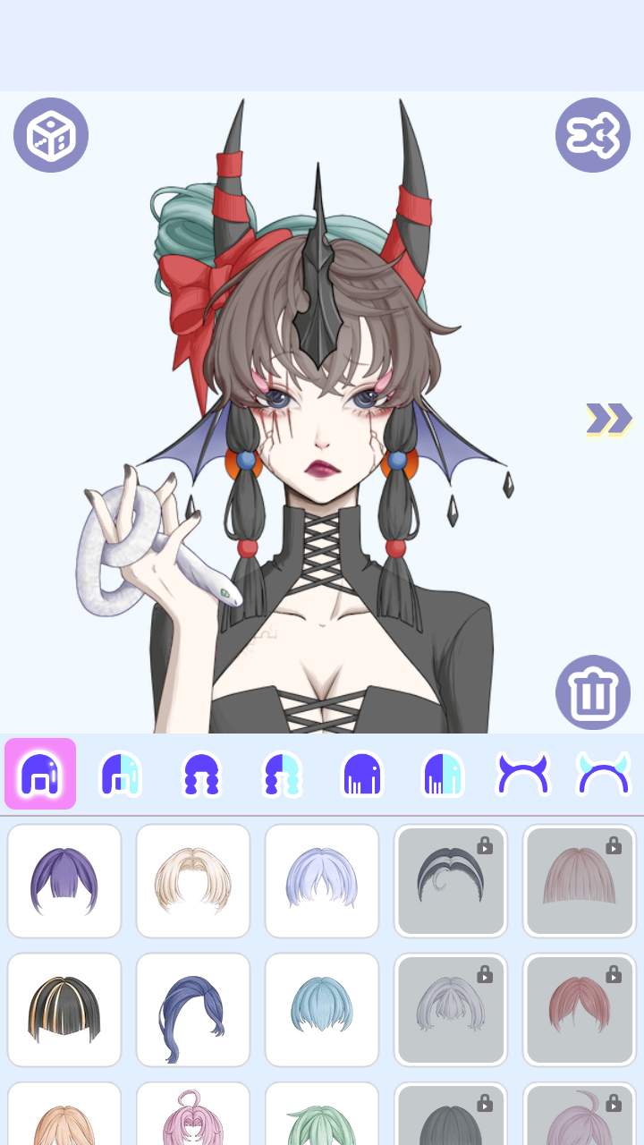 怪物女孩换装游戏截图