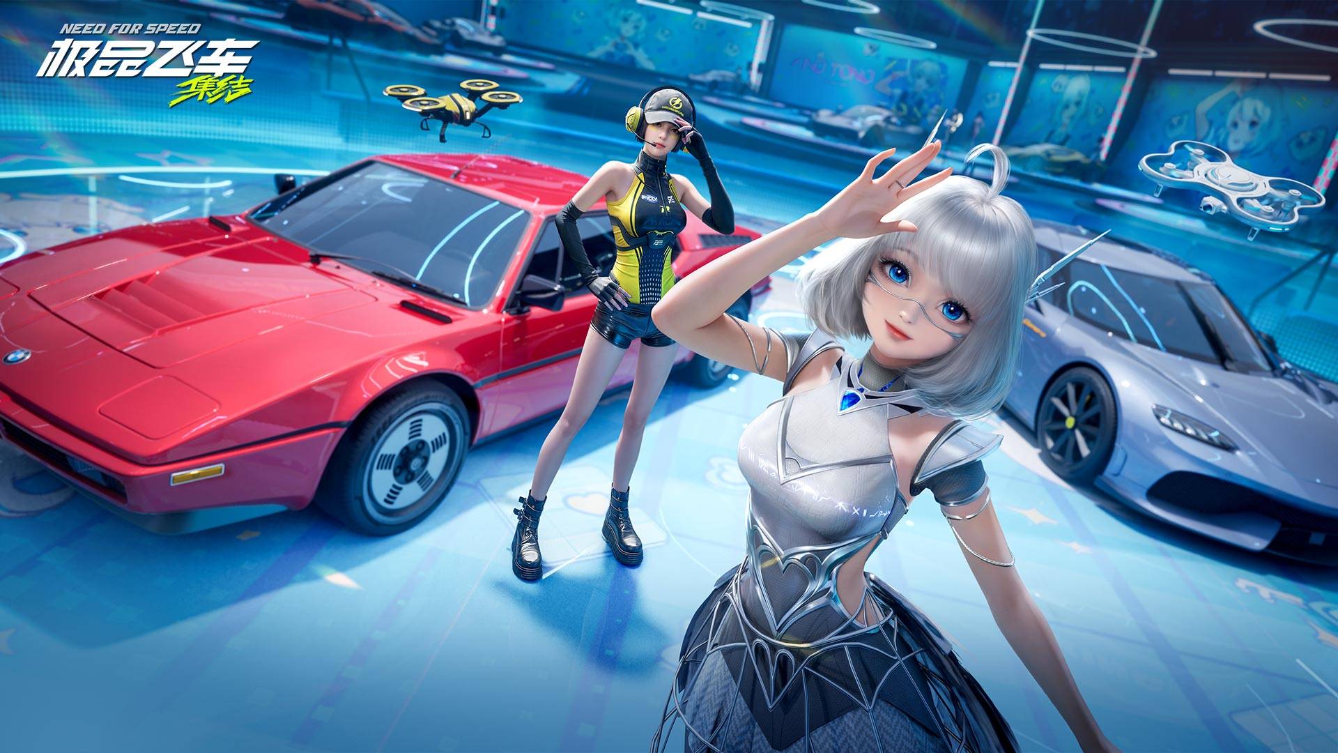 极品飞车：集结游戏宣传图，展示游戏战斗场景和角色