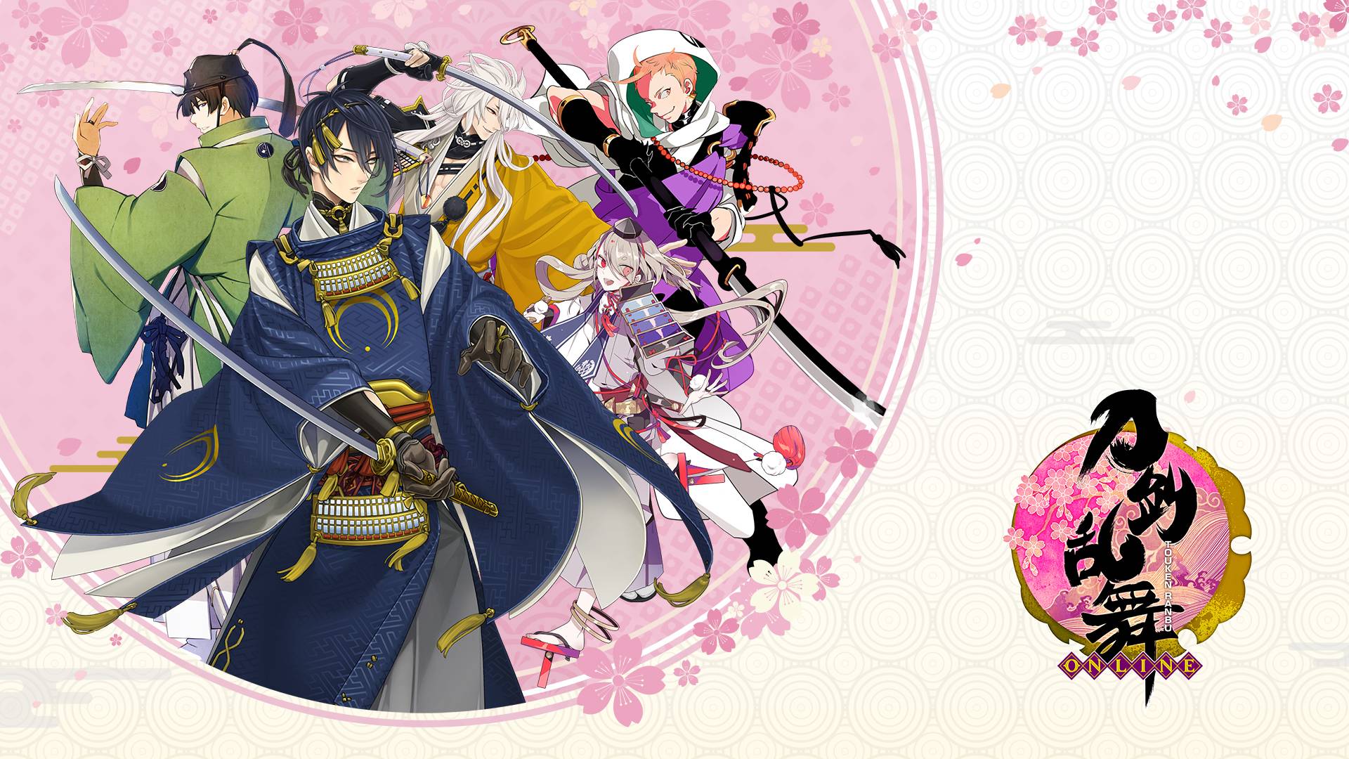 刀剑乱舞-ONLINE-游戏宣传图，展示游戏战斗场景和角色