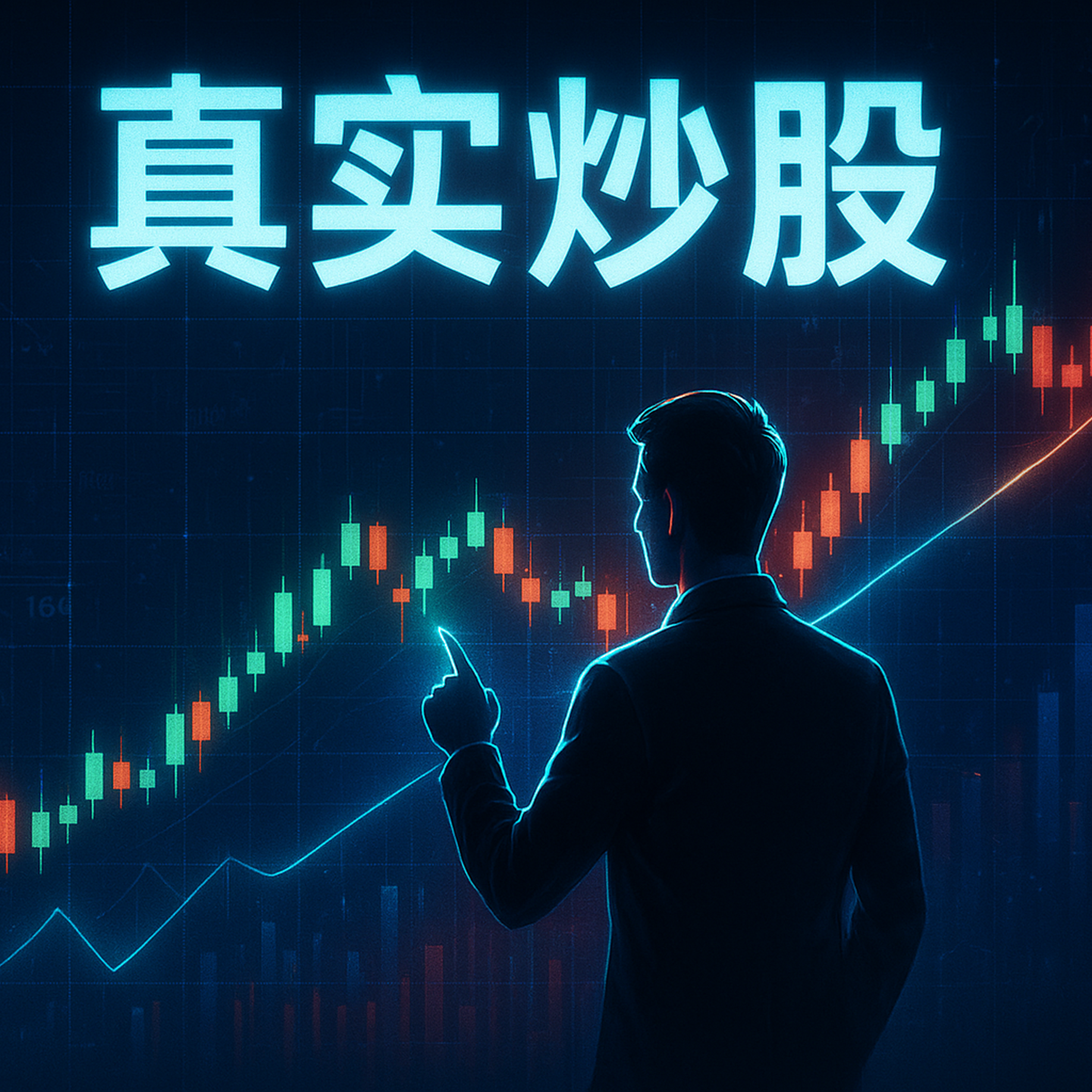 真实炒股游戏宣传图，展示游戏战斗场景和角色