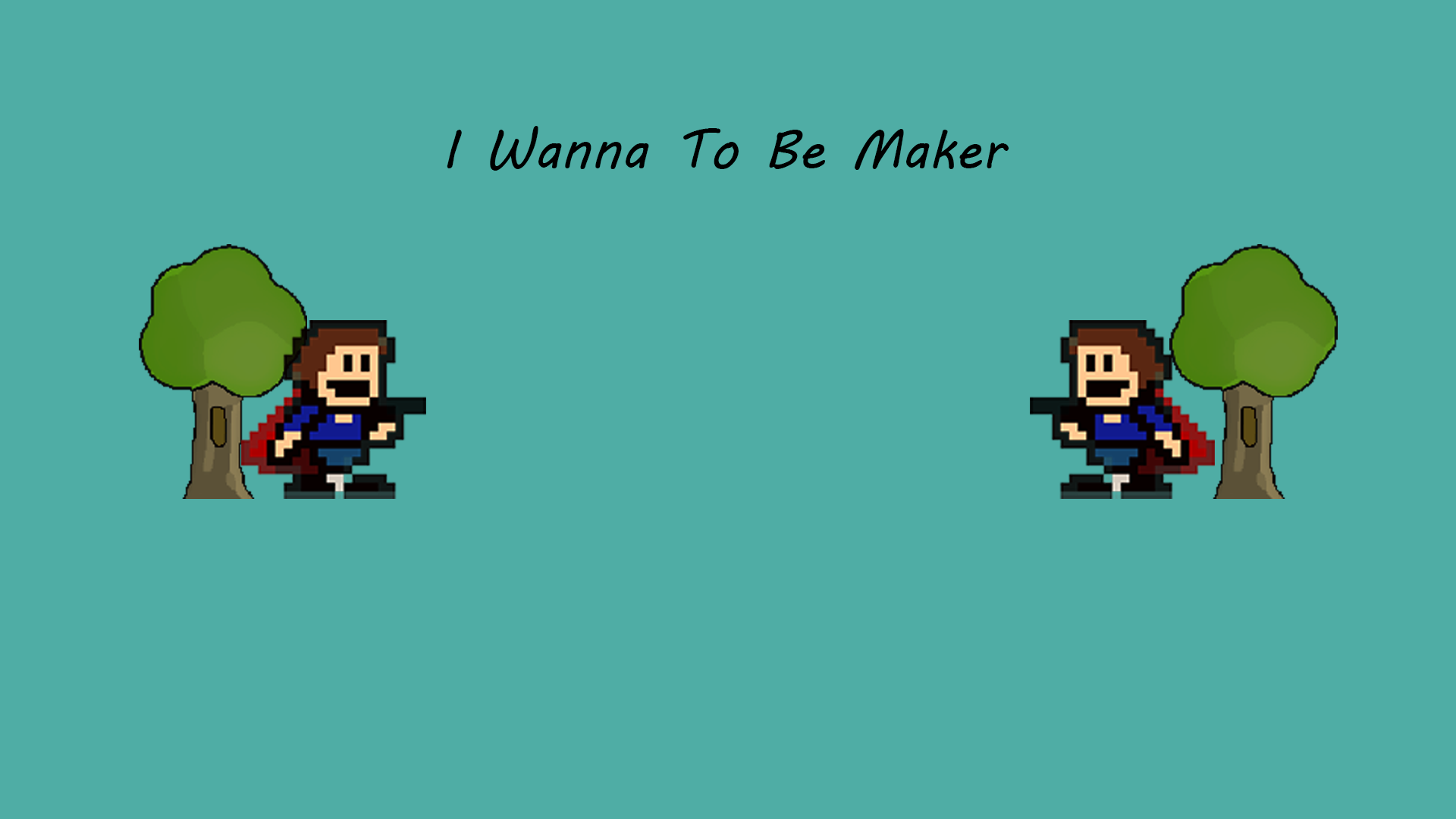 I Wanna Be The  Maker游戏宣传图，展示游戏战斗场景和角色