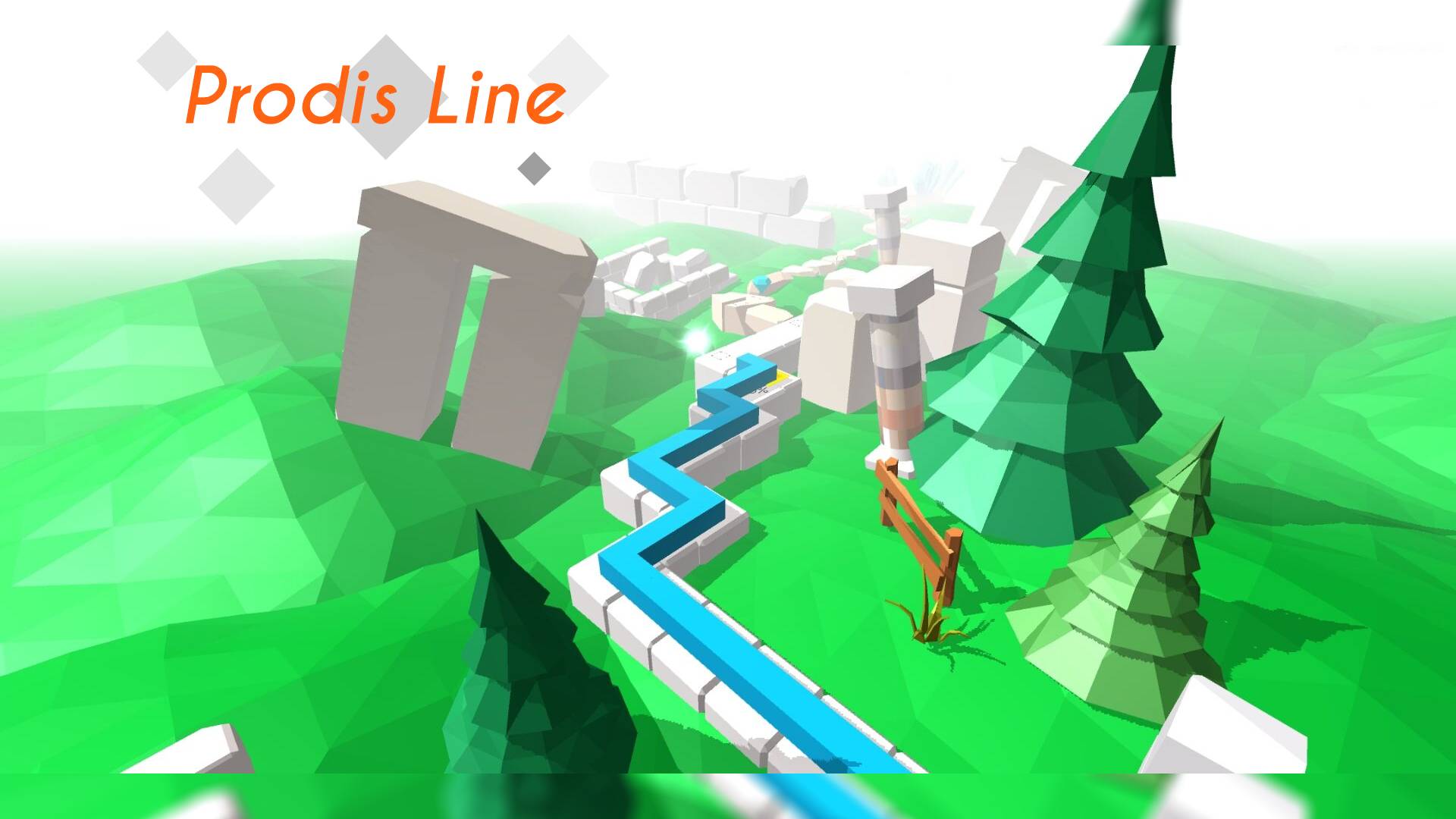 Prodis Line游戏宣传图，展示游戏战斗场景和角色