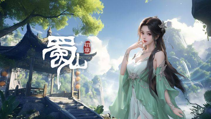 蜀山：初章游戏宣传图，展示游戏战斗场景和角色