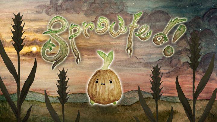 发芽啦！游戏宣传图，展示游戏战斗场景和角色