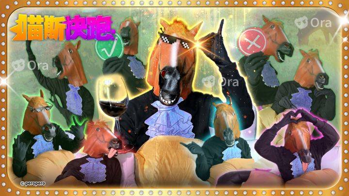 喵斯快跑游戏宣传图，展示游戏战斗场景和角色