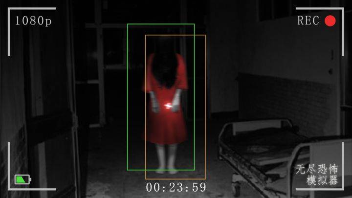 无尽恐怖模拟器游戏宣传图，展示游戏战斗场景和角色