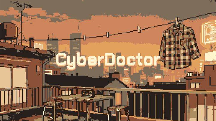 cyberdoctor游戏宣传图，展示游戏战斗场景和角色