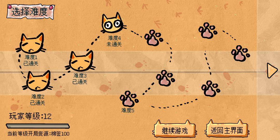 圆头猫大作战游戏截图