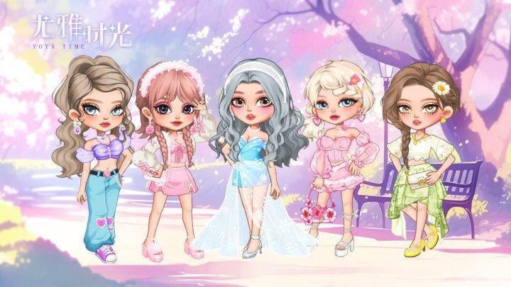 尤雅时光游戏宣传图，展示游戏战斗场景和角色