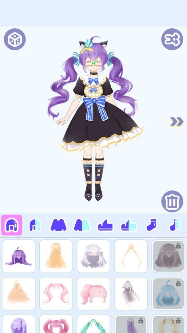 粉彩小萝莉换装游戏截图