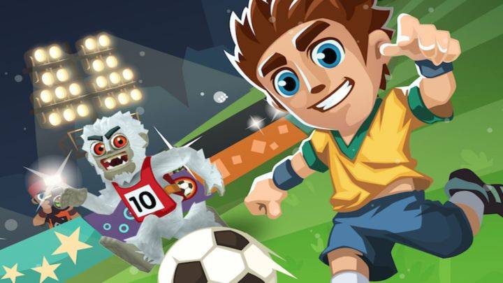 滑雪大冒险2游戏宣传图，展示游戏战斗场景和角色