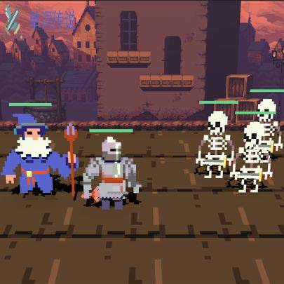 单词传说游戏宣传图，展示游戏战斗场景和角色