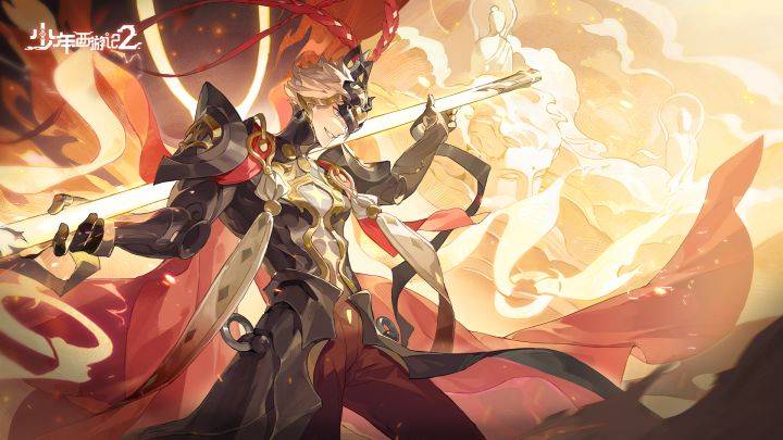 少年西游记2游戏宣传图，展示游戏战斗场景和角色