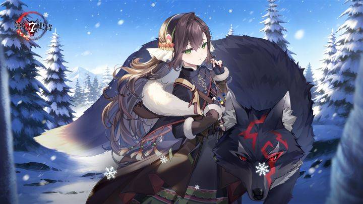 第七史诗游戏宣传图，展示游戏战斗场景和角色