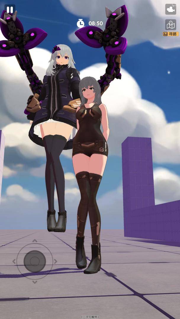 二次元动漫模特：穿越迷宫的少女游戏截图