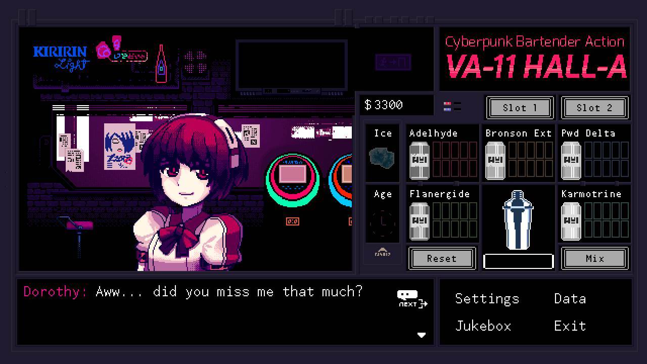 VA11 HALL-A：赛博朋克酒保计划截图2