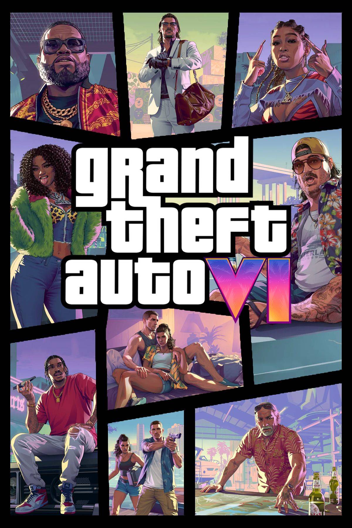 GTA6官方首曝宣传主视觉海报