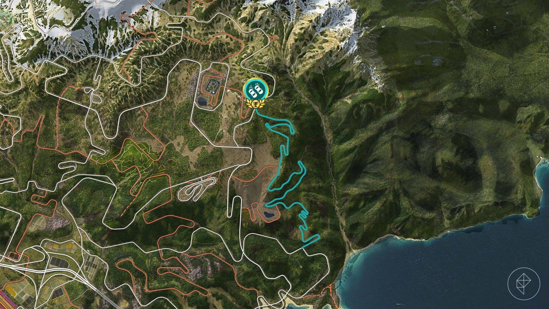 Forza Horizon6榛名山赛事点地图截图