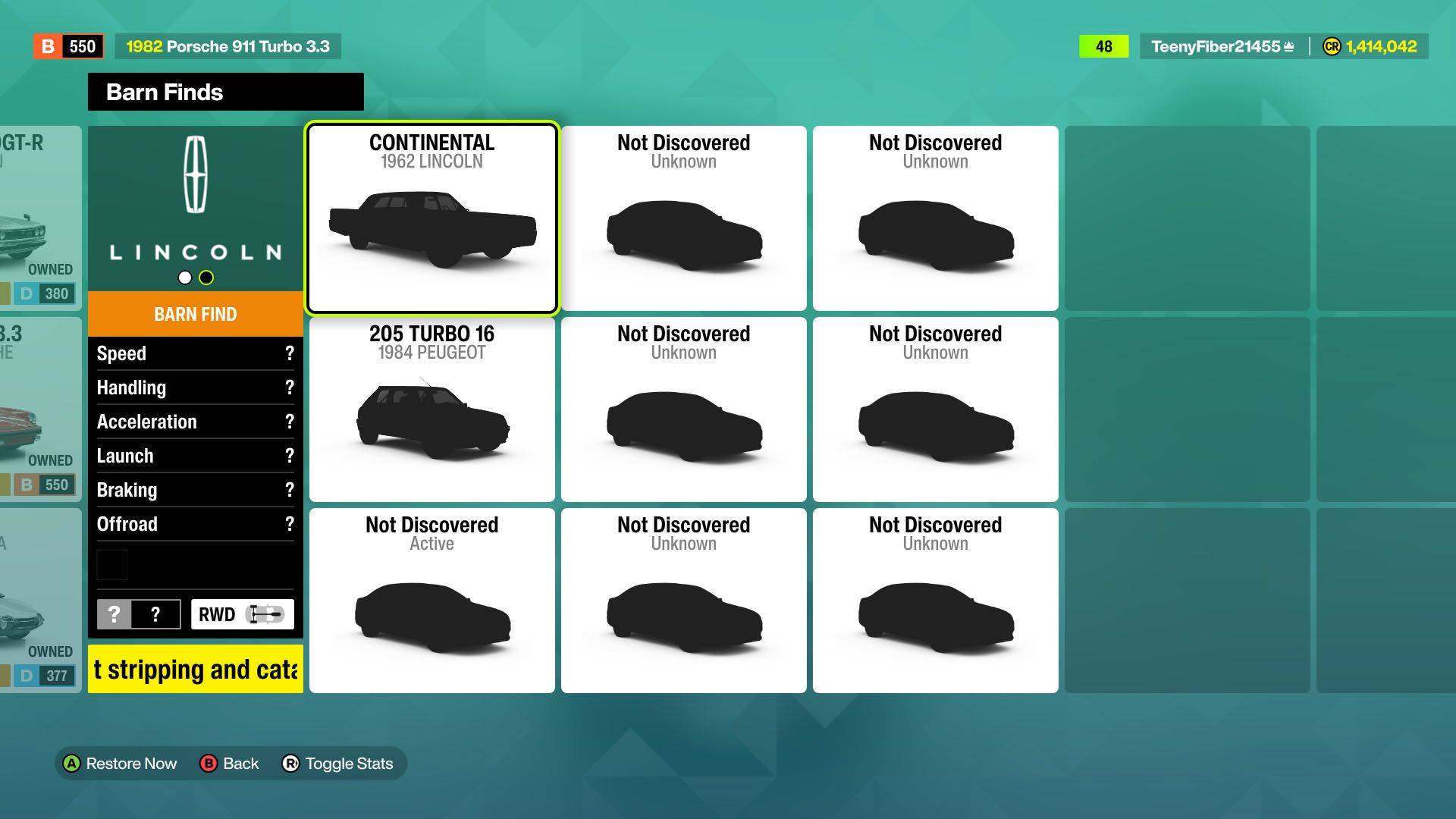 《Forza Horizon 6》车房宝物界面截图