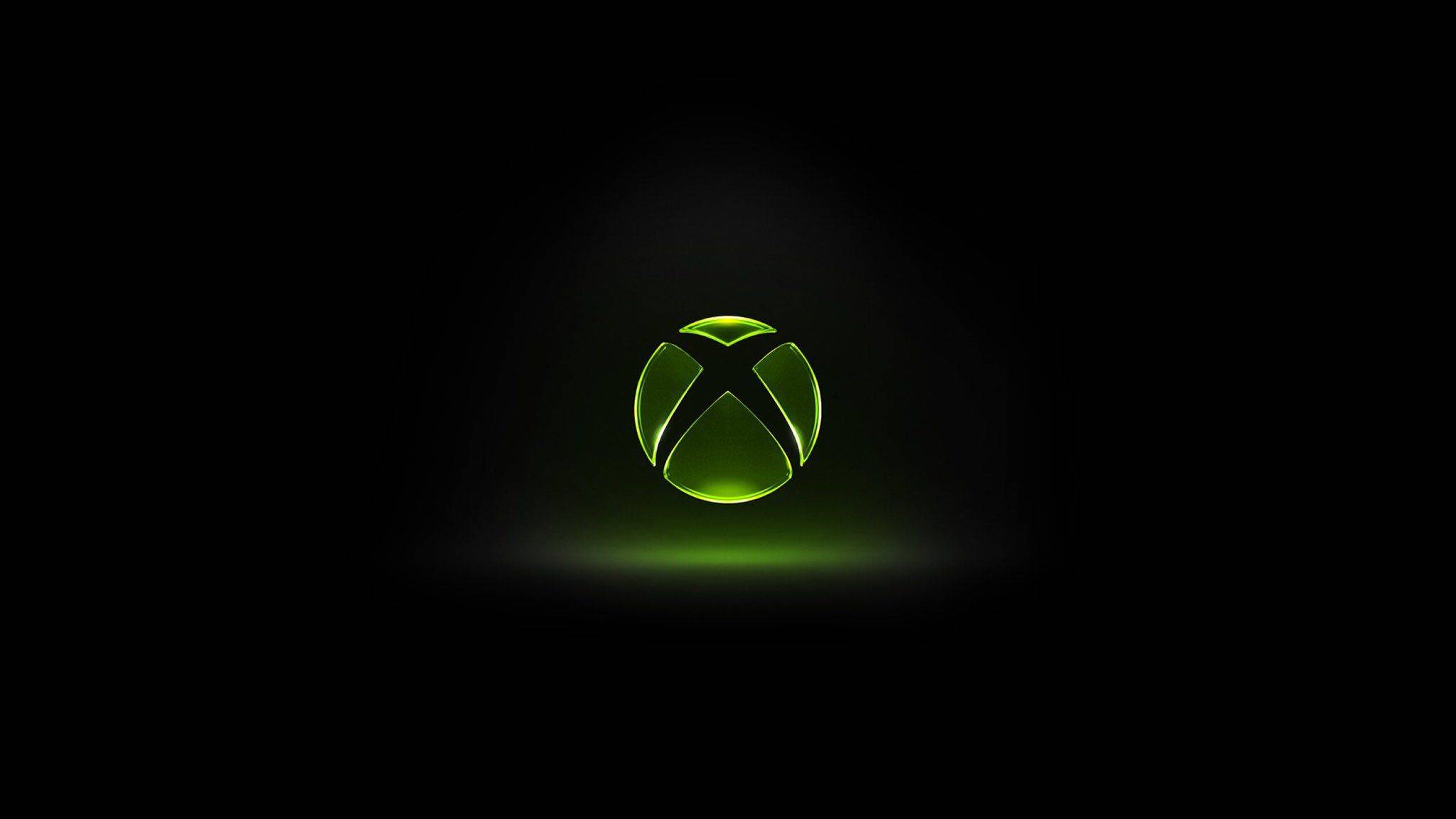 Xbox经典绿色发光品牌logo图