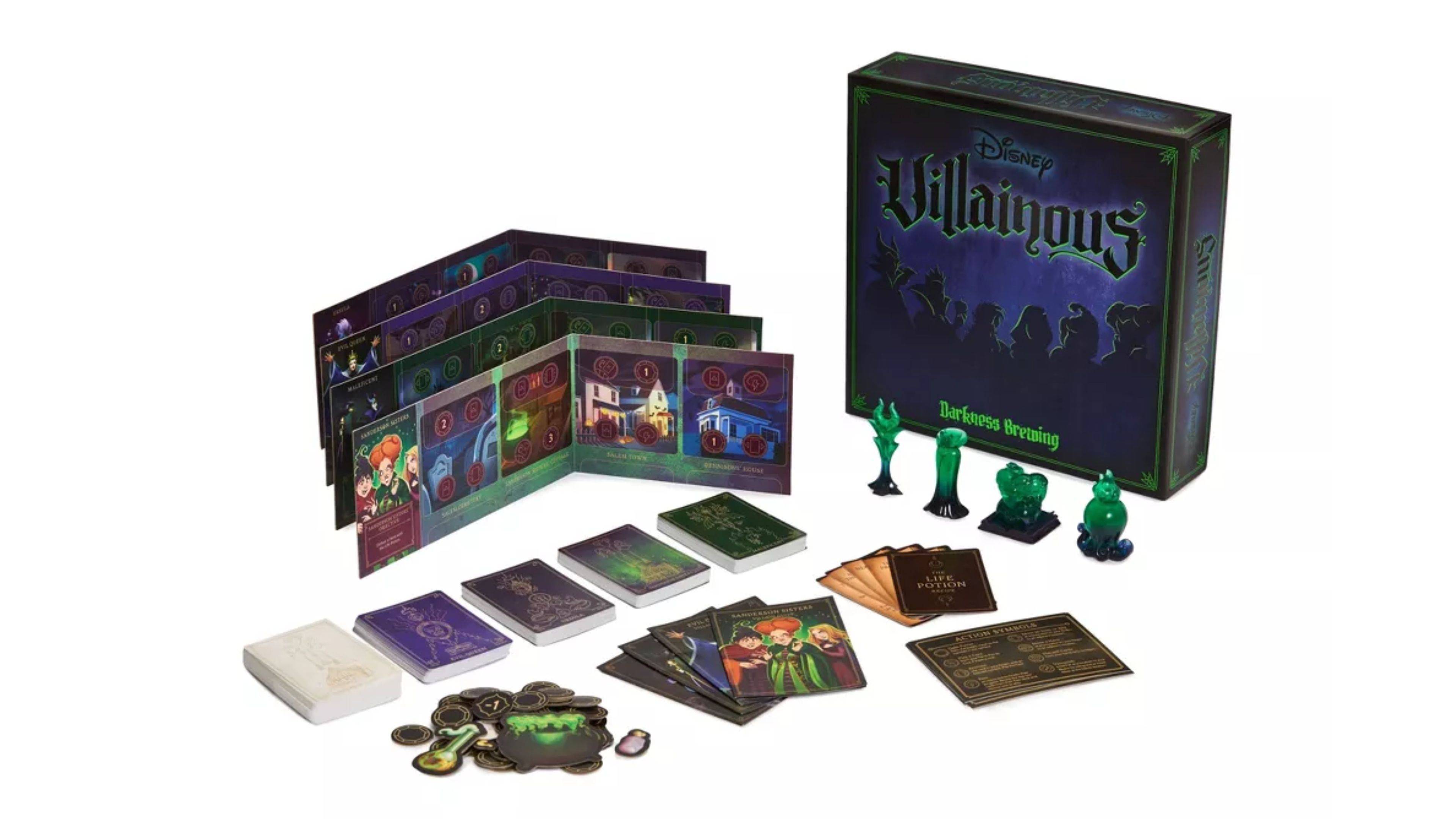《Disney Villainous: Darkness Brewing》全套游戏组件