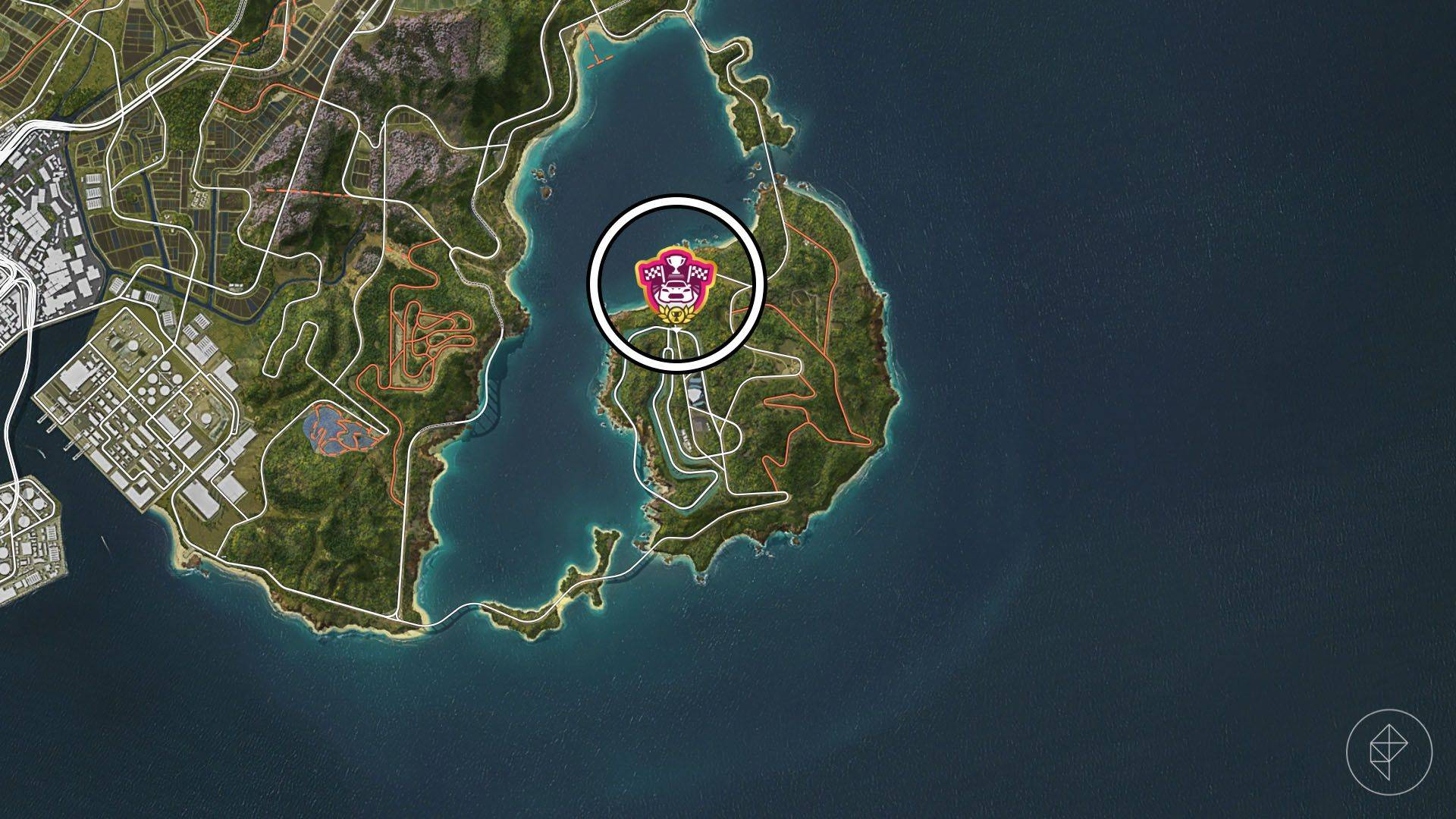 极限竞速地平线6歌利亚赛赛道地图截图