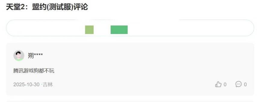 《天堂2：盟约》测试服玩家负面评论截图