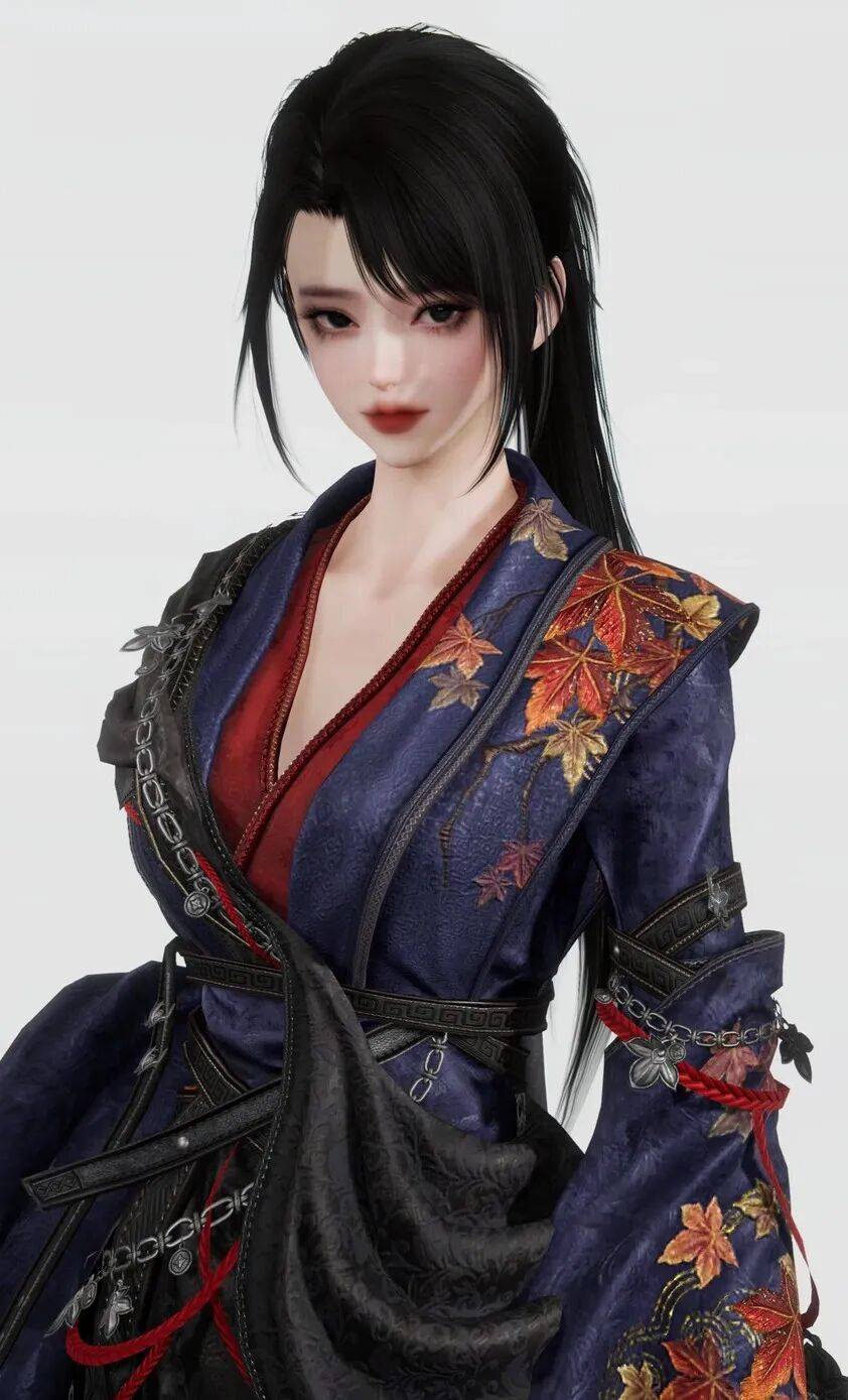 枫飞赴野冷艳女款套装立绘
