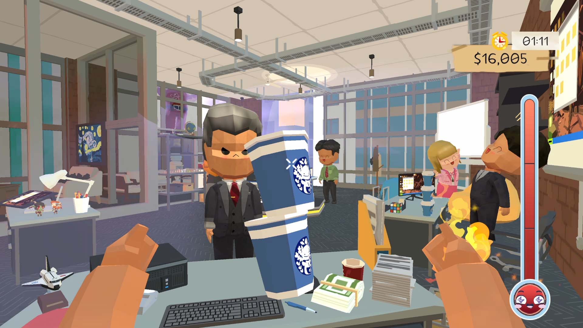 《Table Flip Simulator》办公室关卡游戏截图