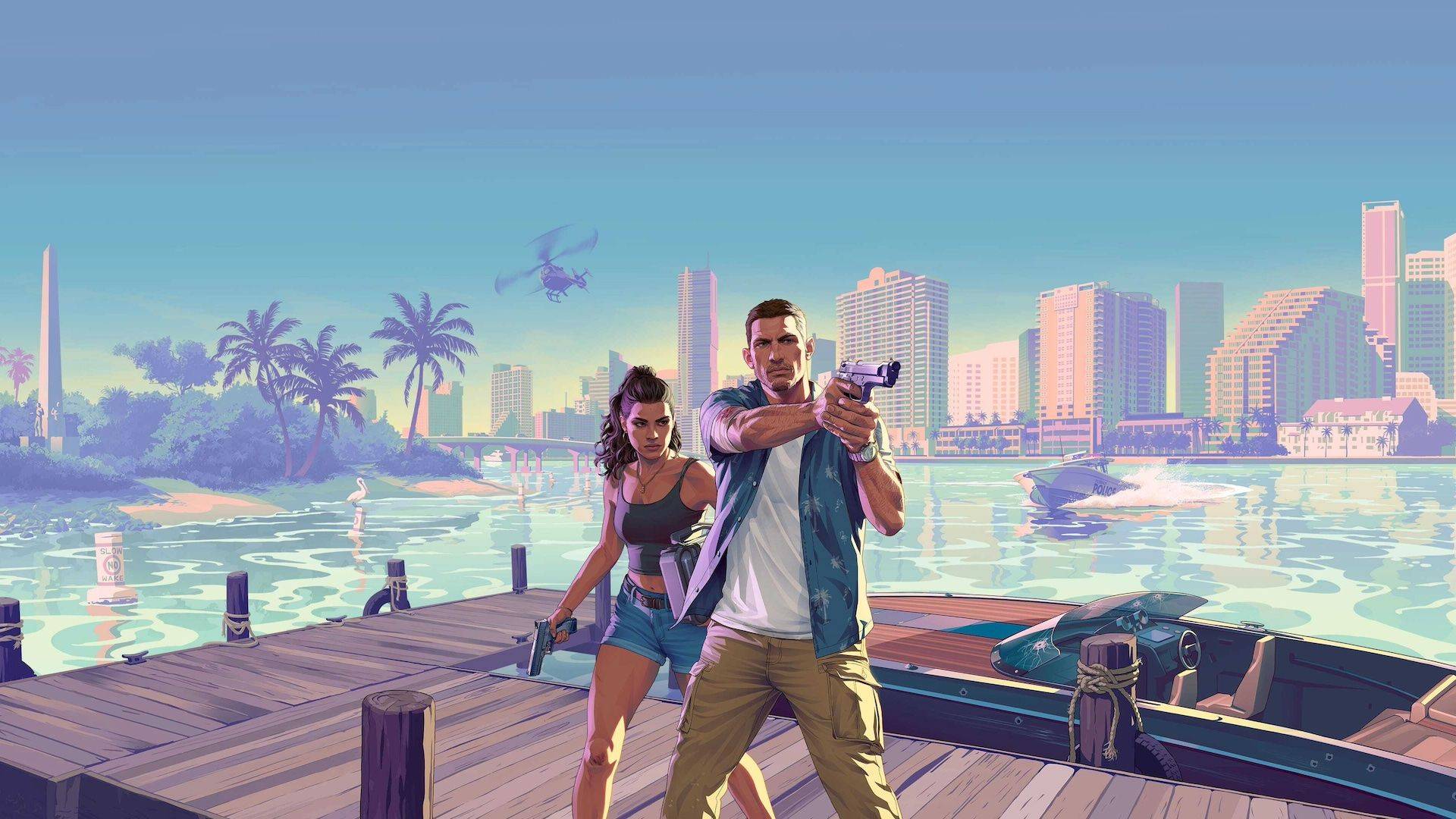 GTA6双主角官方概念宣传图