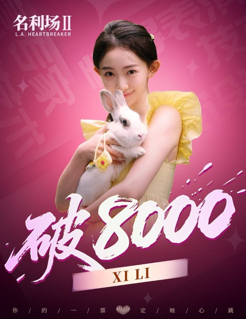 《名利场2》候选演员Xi Li破8000票海报