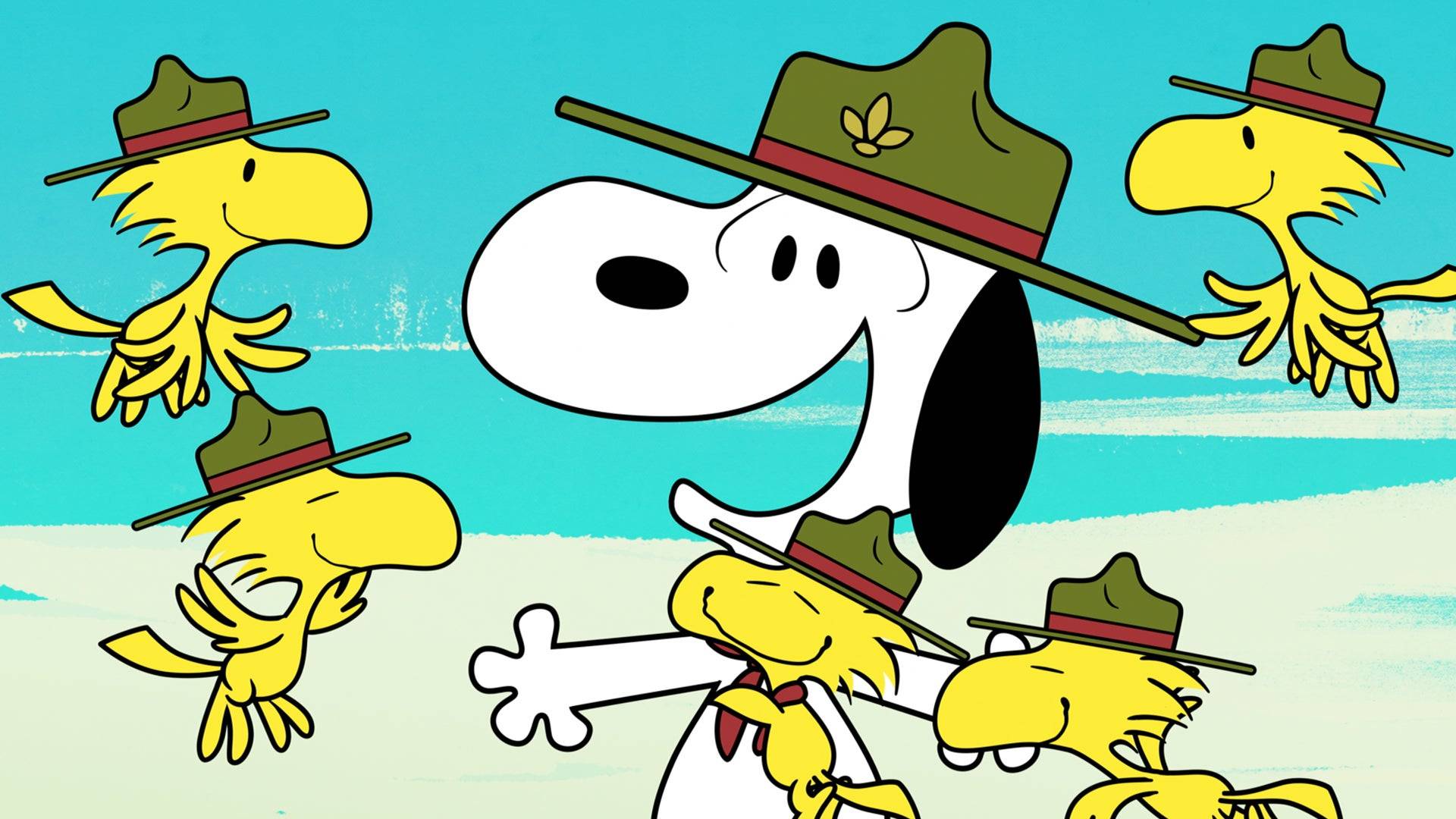 Camp Snoopy史努比童子军主题插画