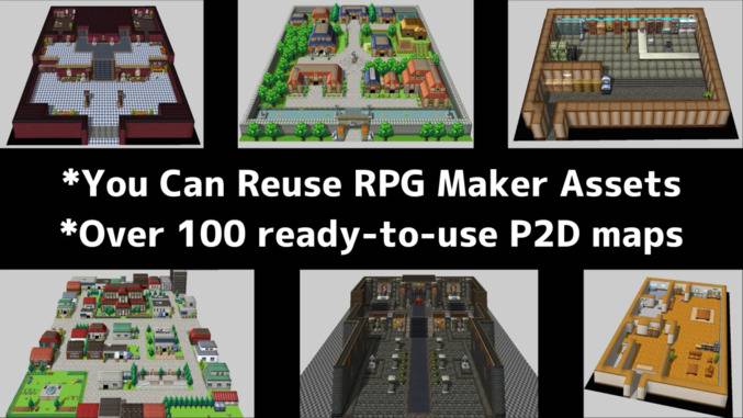 RPG Maker U2U内置P2D地图资源宣传图