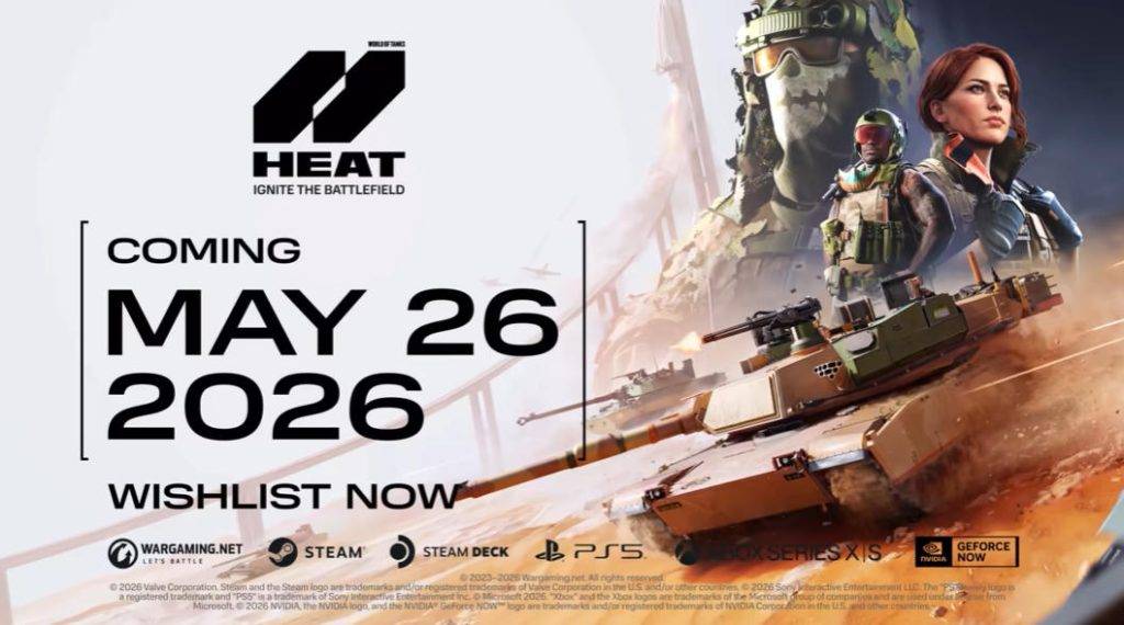《坦克世界:HEAT》官方上线宣传海报