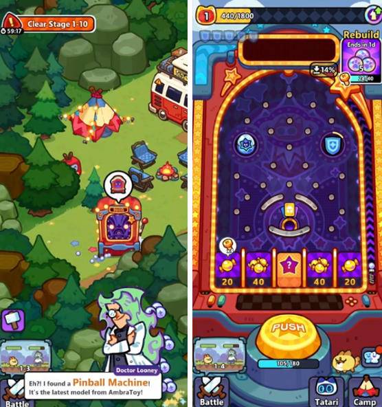 《Clash of Critters》弹珠机玩法界面截图