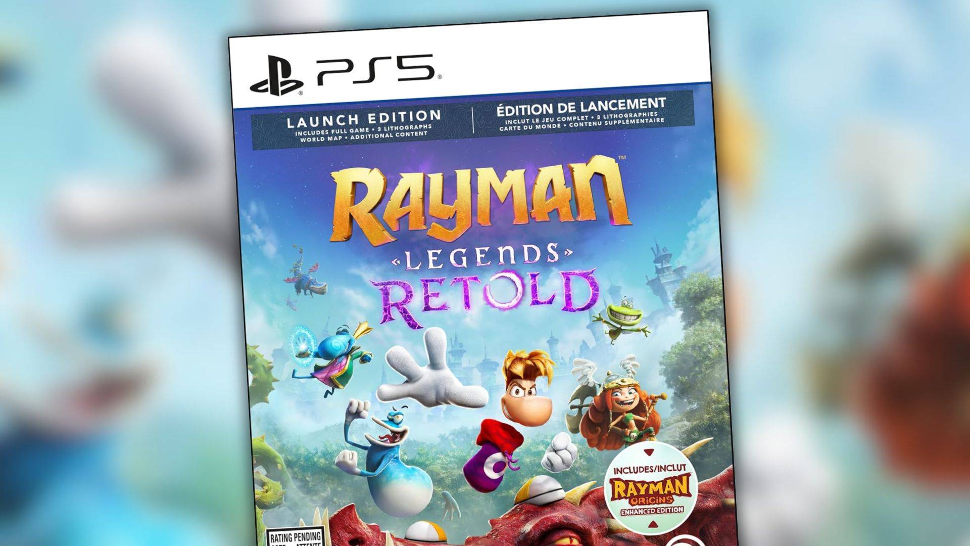 《雷曼传奇Retold》PS5首发实体版封面