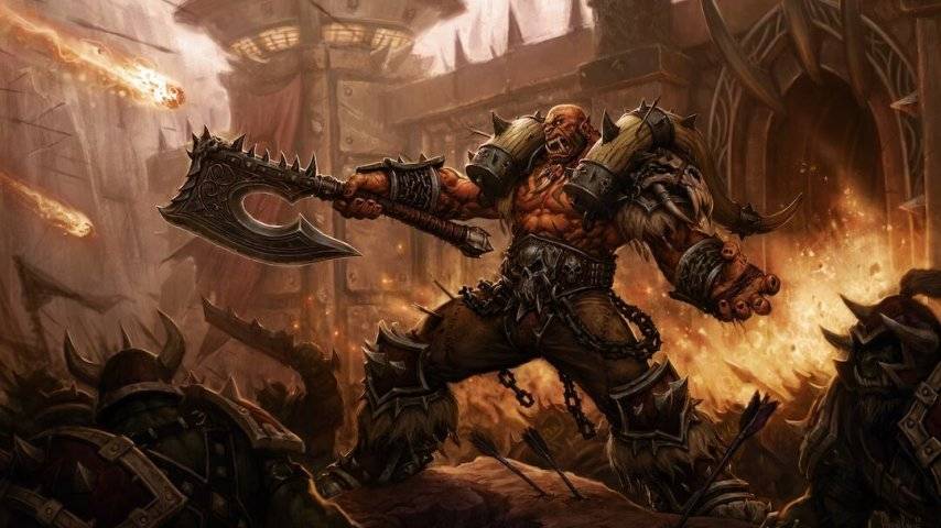 魔兽世界围攻奥格瑞玛BOSS加尔鲁什插画