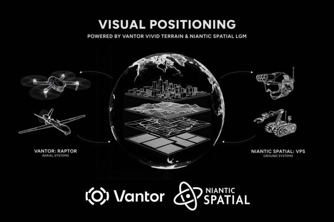 Vantor与Niantic视觉定位技术合作示意图