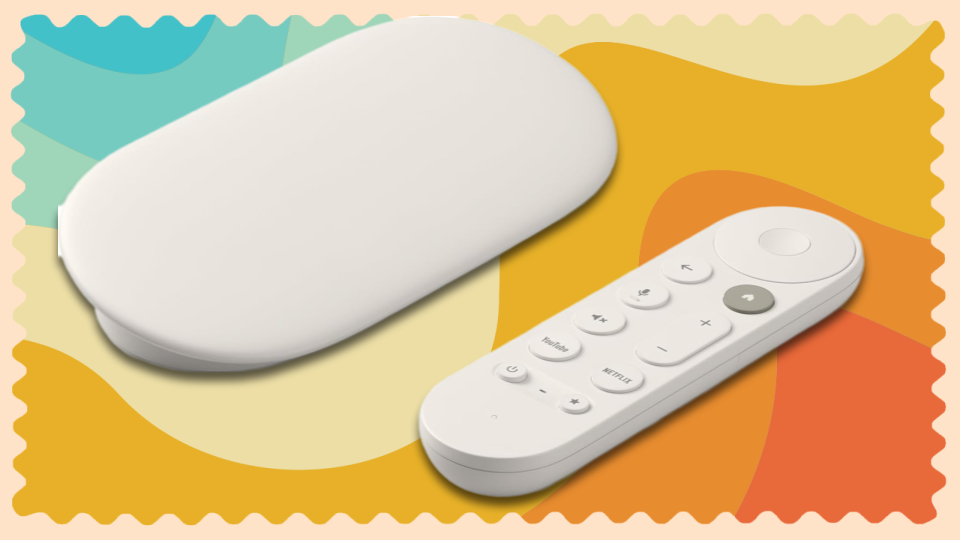 Google TV Streamer 4K及遥控器宣传图