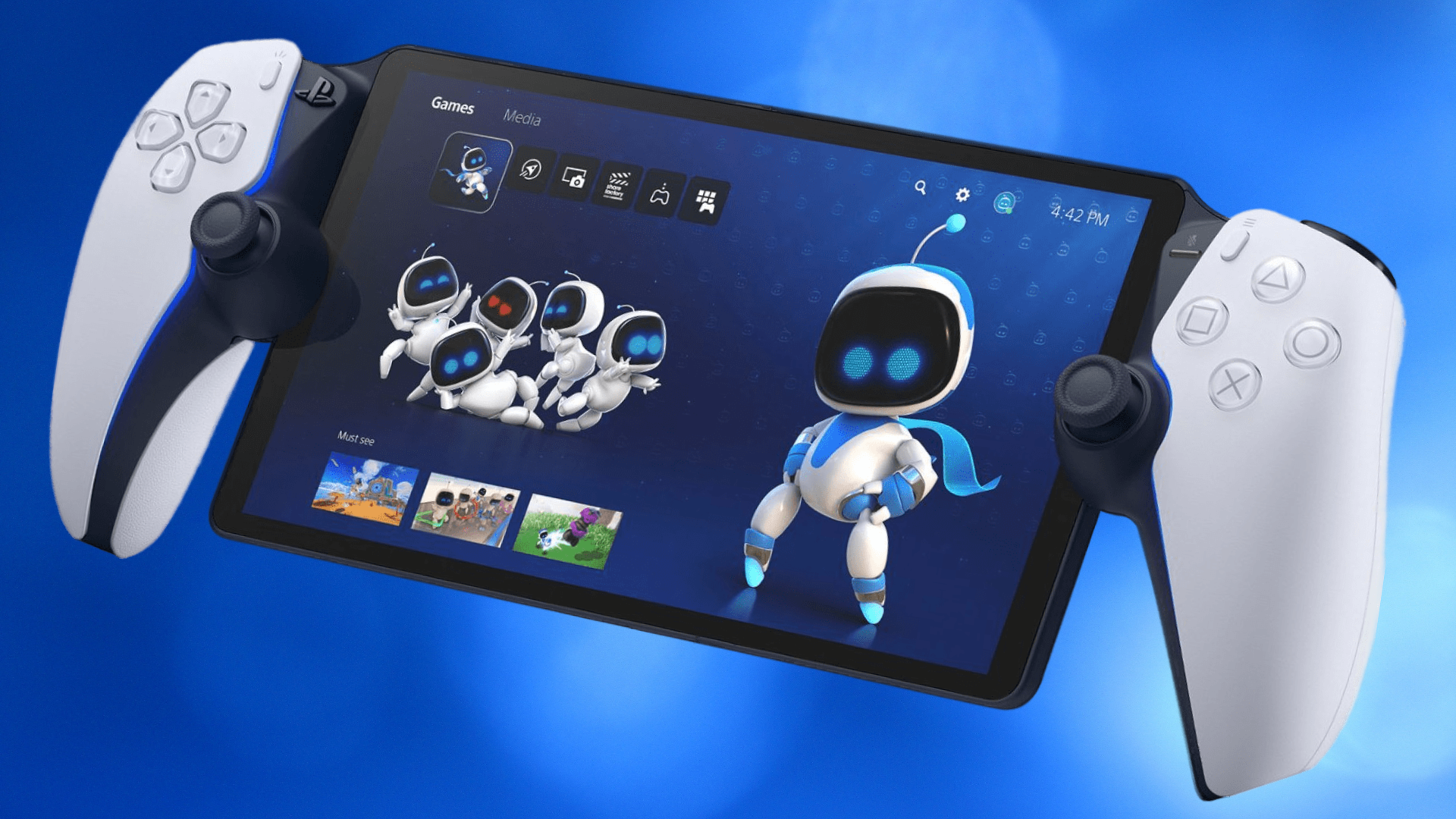 索尼PlayStation Portal掌机官方渲染图