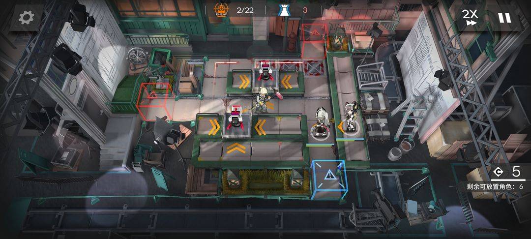 明日方舟关卡战斗部署界面