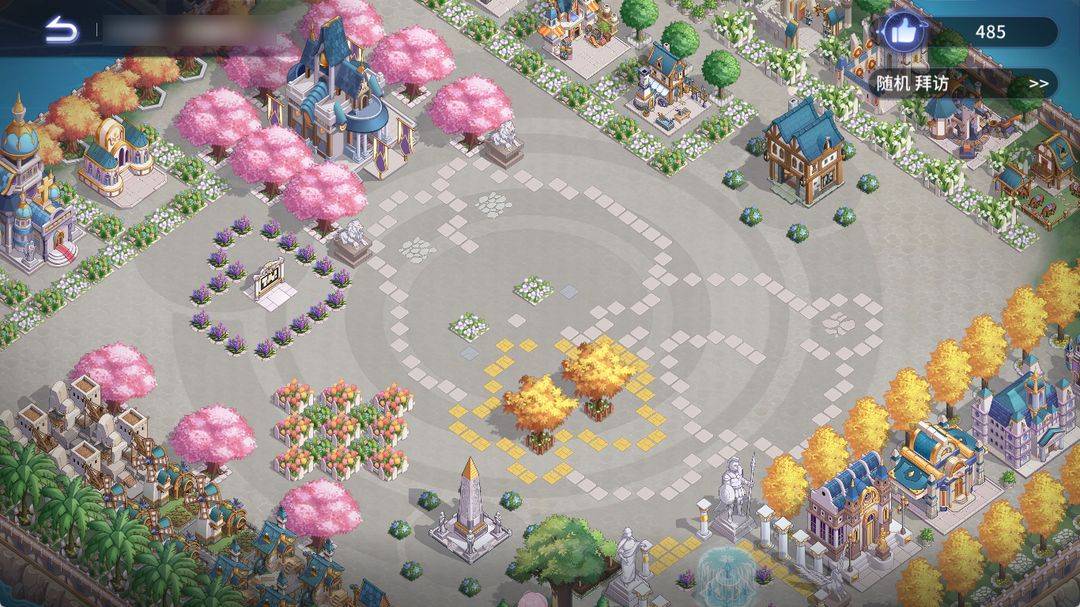 城建装饰后规整的奇幻城镇景观