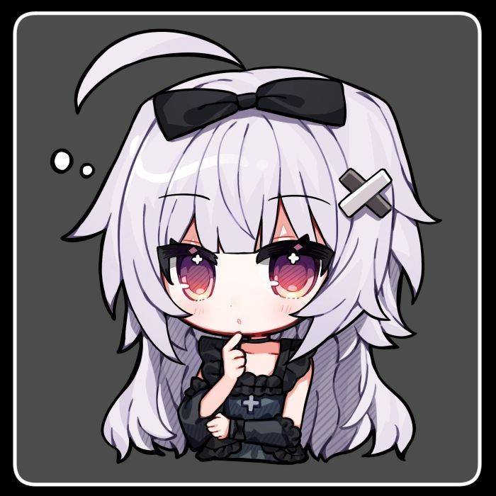 呆萌二次元小忆少女形象