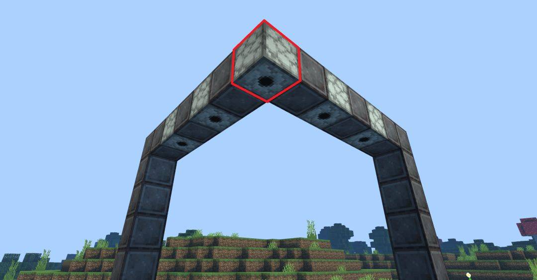 我的世界全自动岩浆门标出顶部区域