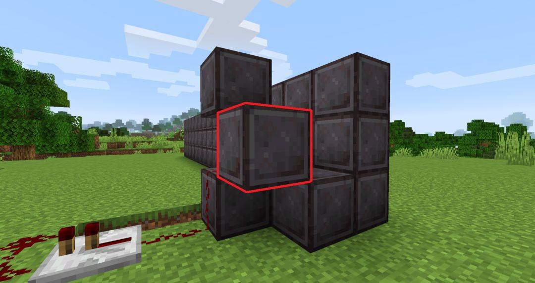 第二层摆放普通方块